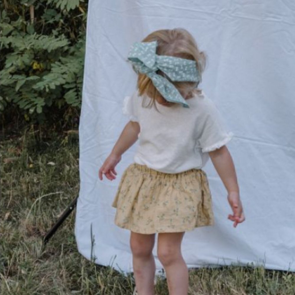 BÚHO  Organic Cotton Bloomer Skirt | Yellow 9 Months